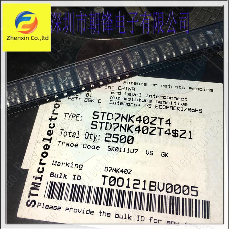 10pcs  ο STD7NK40ZT4 D7NK40Z TO252